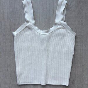 Abercrombie - Ribbed Sweater Tank Top - Women XS - Ivory/Cream